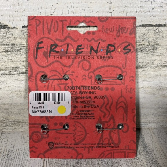 Friends The Television Series Licensed 1.25" Pinback Buttons Ross & Rachel Gift - Picture 2 of 2